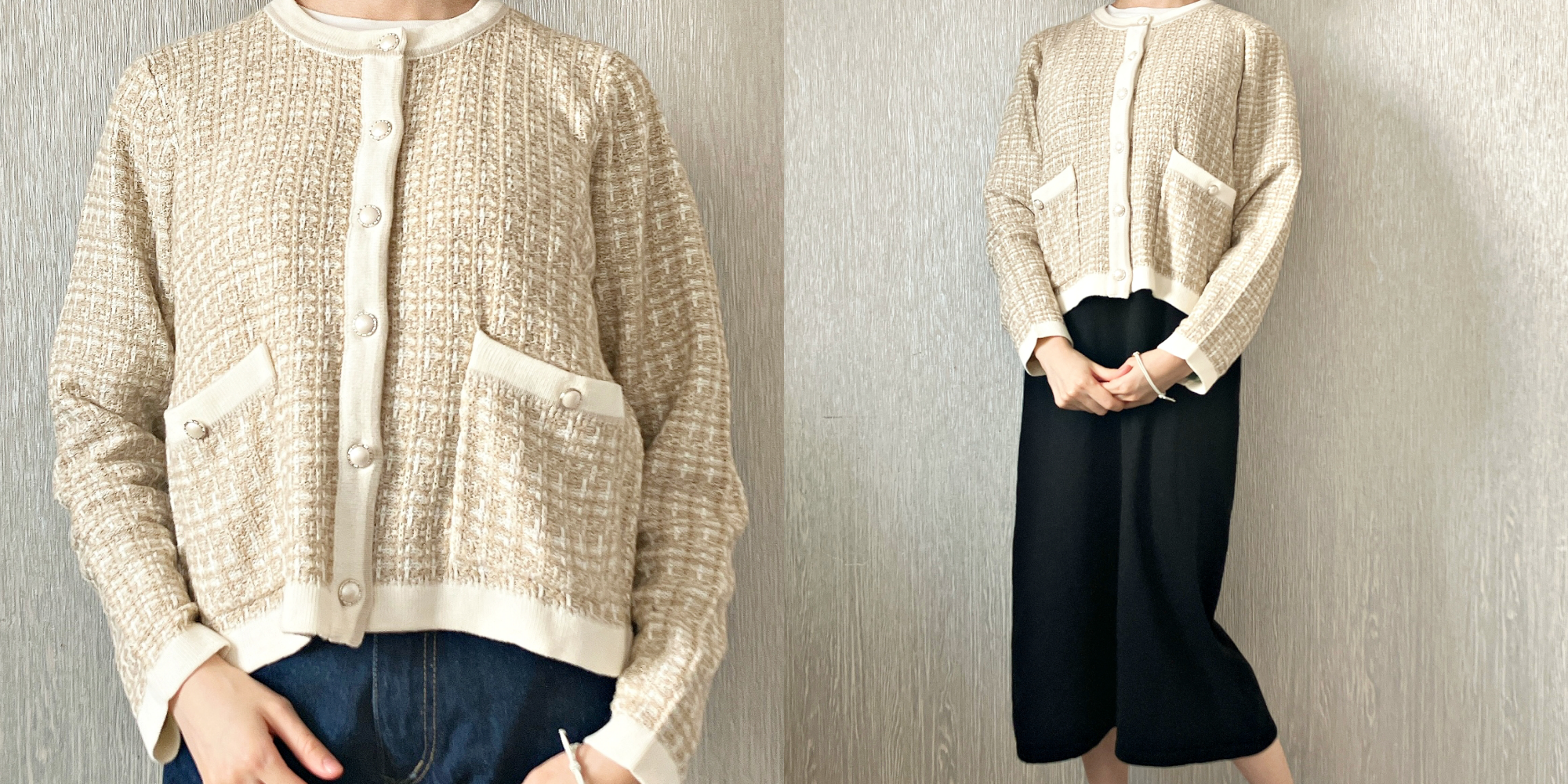 ハニーズ】2980円→2280円の『華やかカーディガン』が高級感あって