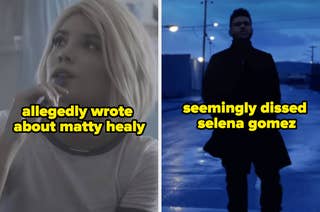 Image split into two: Left shows a person looking up with text 