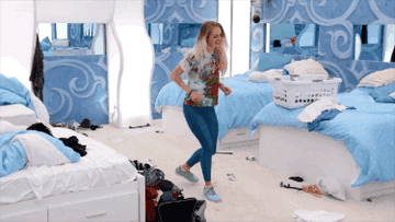 sarah does a little dance