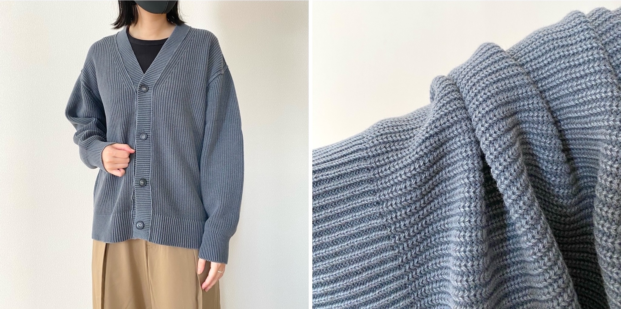 AMBIDEX Store ○〇スキッパーカーディガン(F ボルドー): FLAT