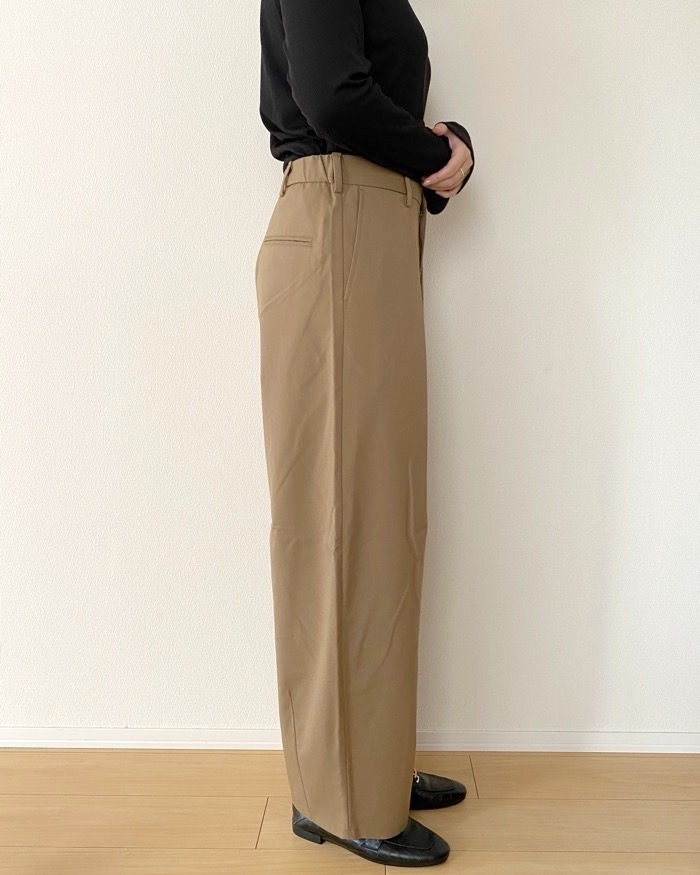 A835◇デザインパンツ バレルレッグ GUでも人気急上昇 モード