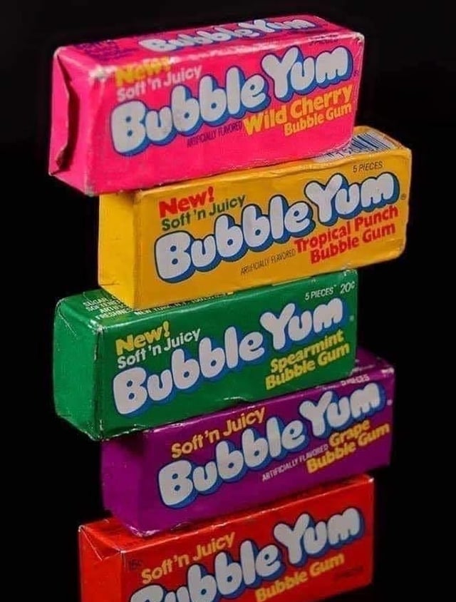 Wild Cherry, Tropical Punch, Spearmint, and Original Grape flavors
