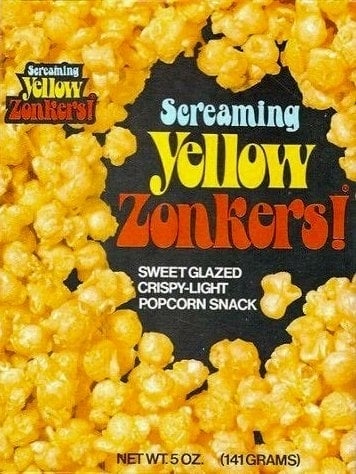 "Sweet glazed crispy-light popcorn snack."