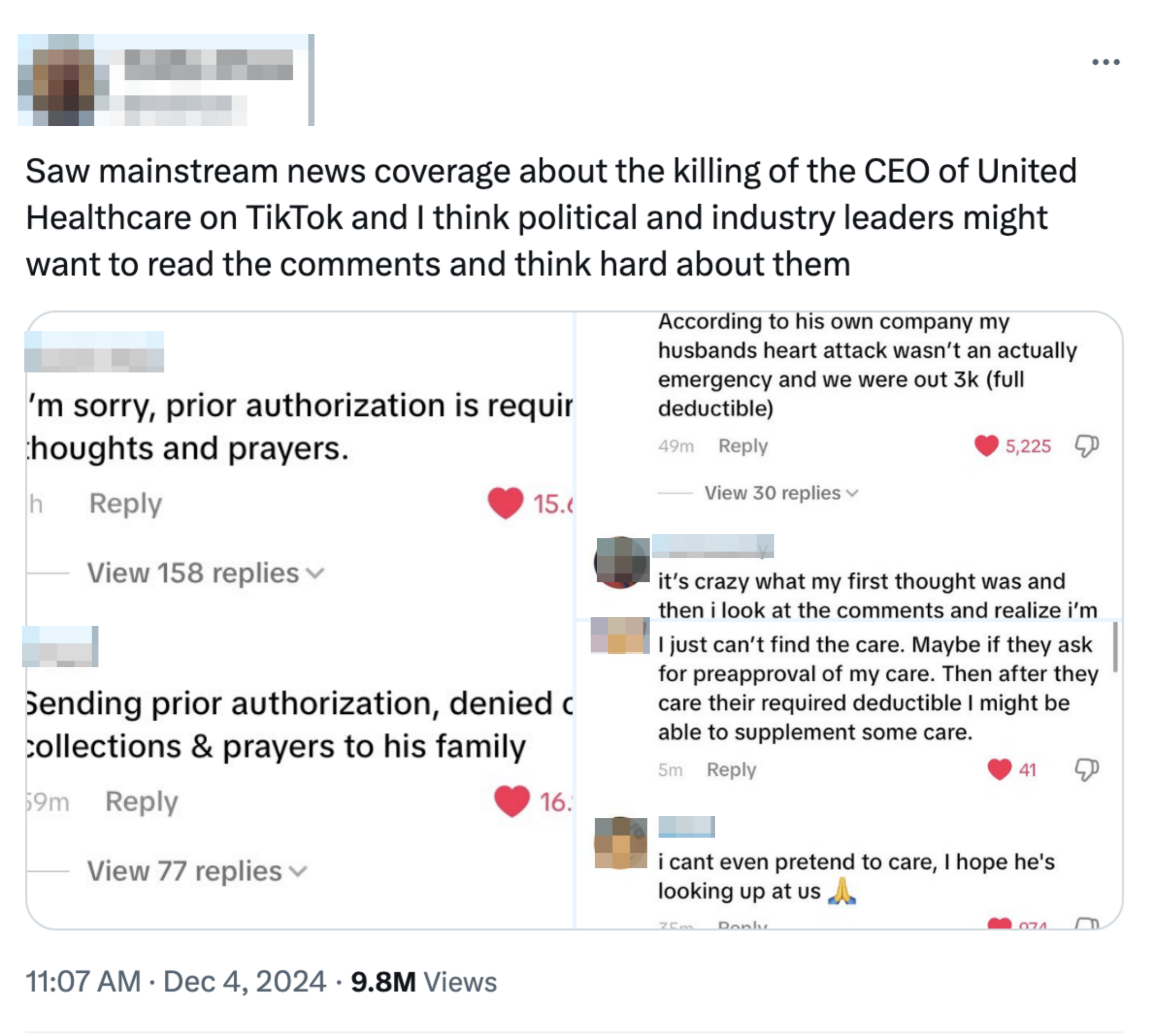 Reactions To UnitedHealthcare CEO Killed In NYC