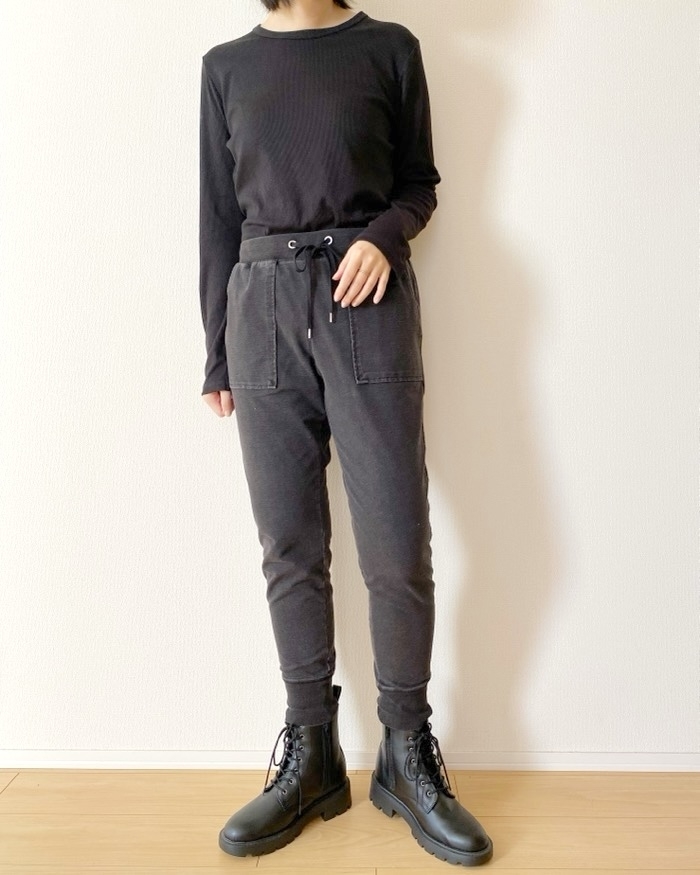 GU】着回し力が高くてヘビロテしてる！デニムみたいな「楽ちん