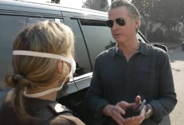 California Gov. Newsom Confronted Over LA Wildfires
