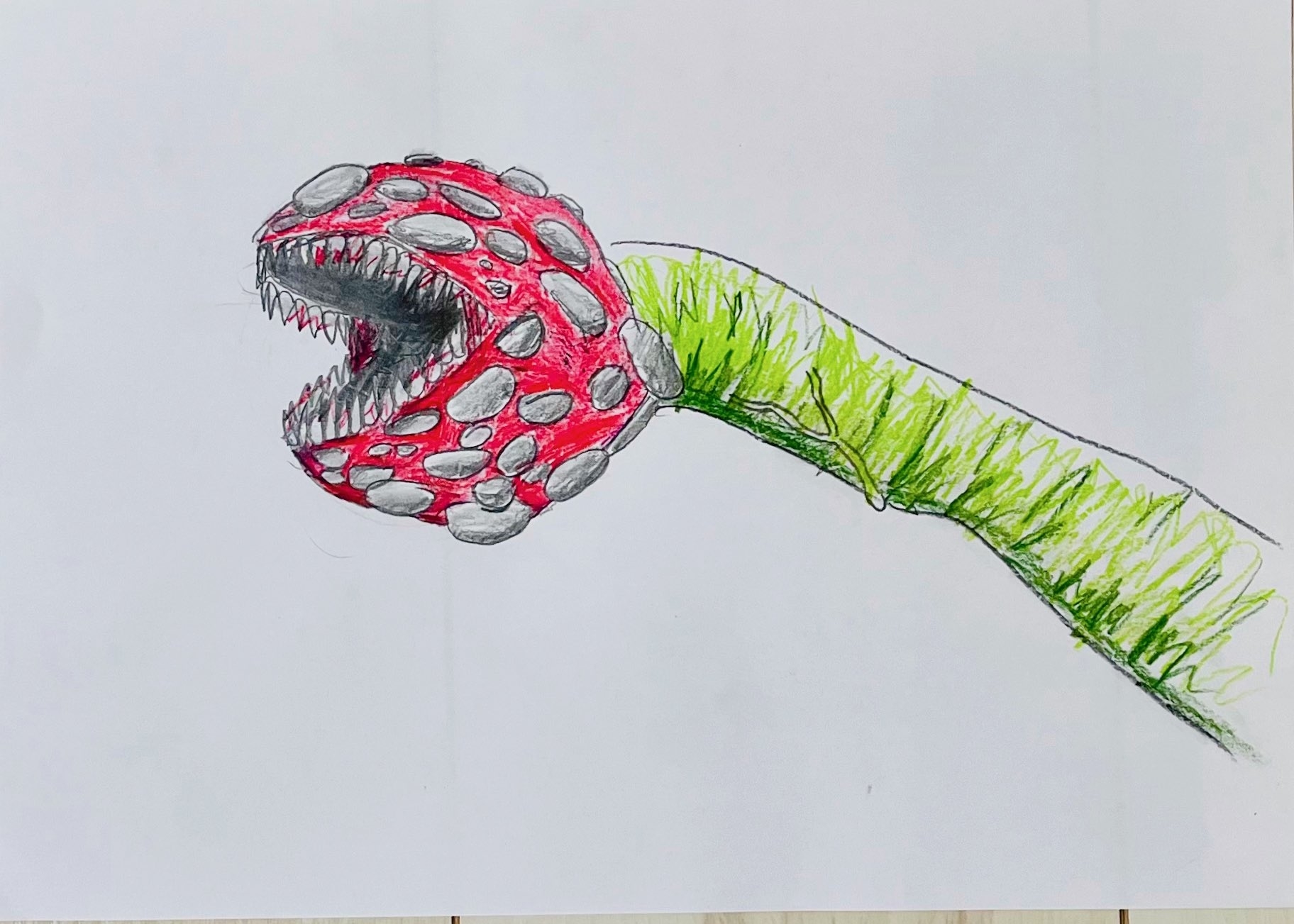 藤本タツキ先生級の天才画力」8歳児が描いたパックンフラワーが