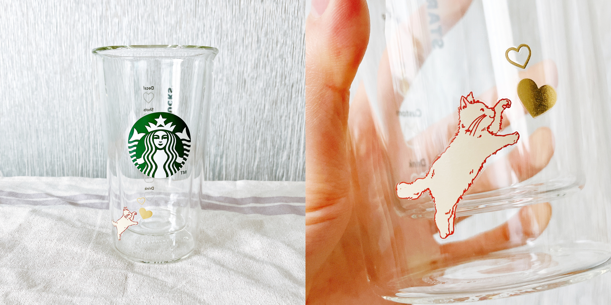 スターバックス 限定 2019 春新作 猫 肉球 グラス コップ 桜 中国限定 ！！！インスタ映え フォトジェニック Starbucks スタバ2019さくらねこグラス 桜猫肉球グラス新品 レア