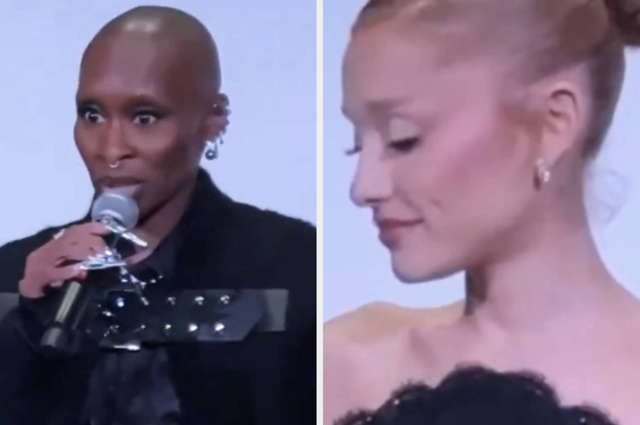 A Clip Of Cynthia Erivo Accidentally Rejecting Ariana Grande’s Attempt To Hold Hands Has Resurfaced, And Ariana’s Reaction Has Got People Right In The Feels