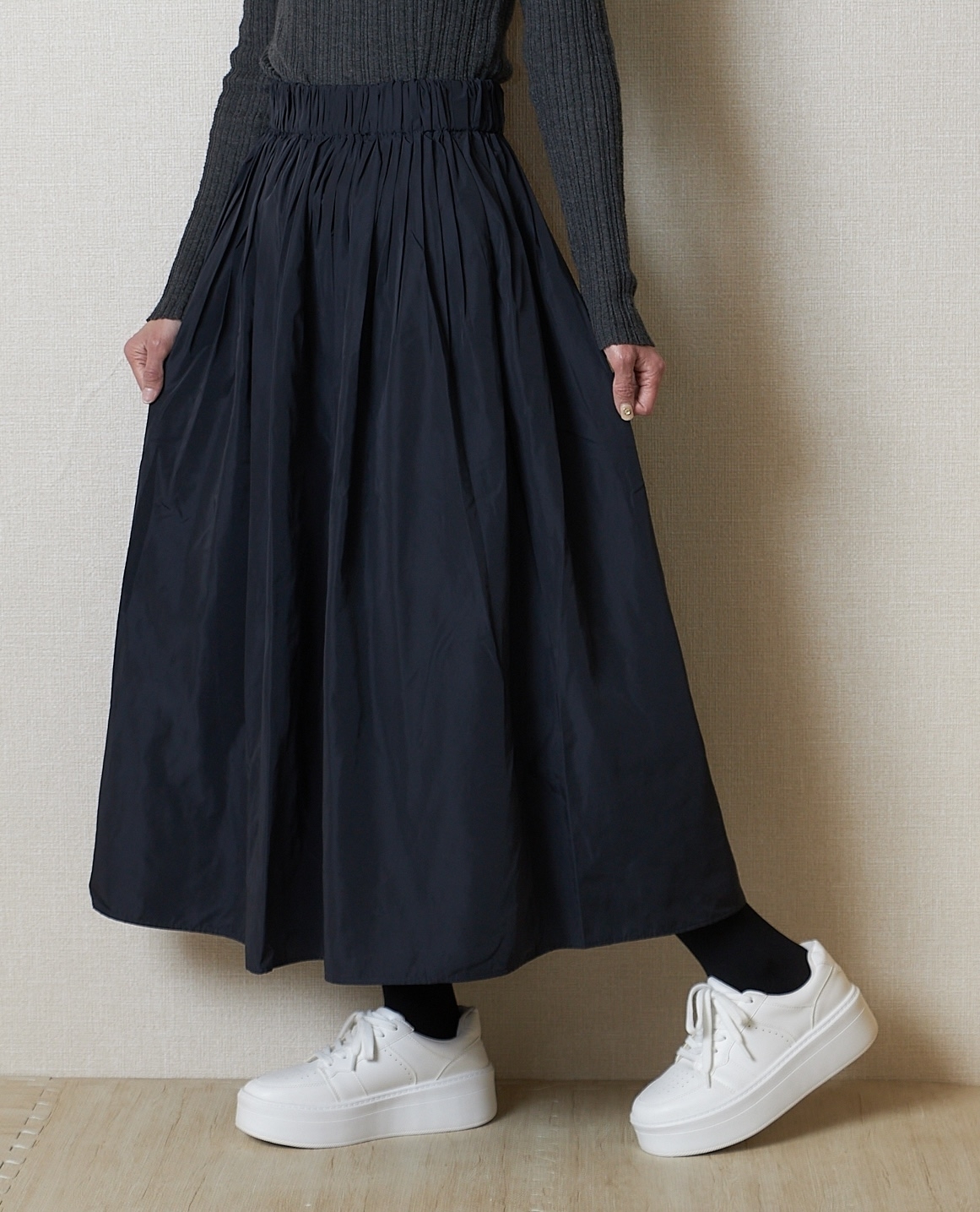 ユニクロの「ボリュームギャザースカート」