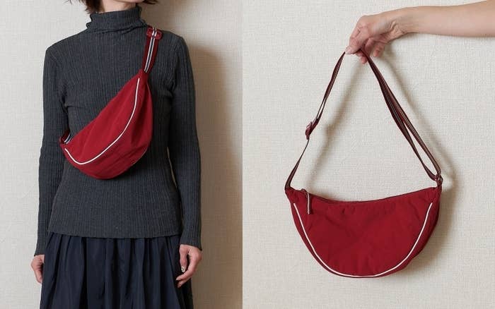 ユニクロの「ラウンドミニショルダーバッグ/ライン」