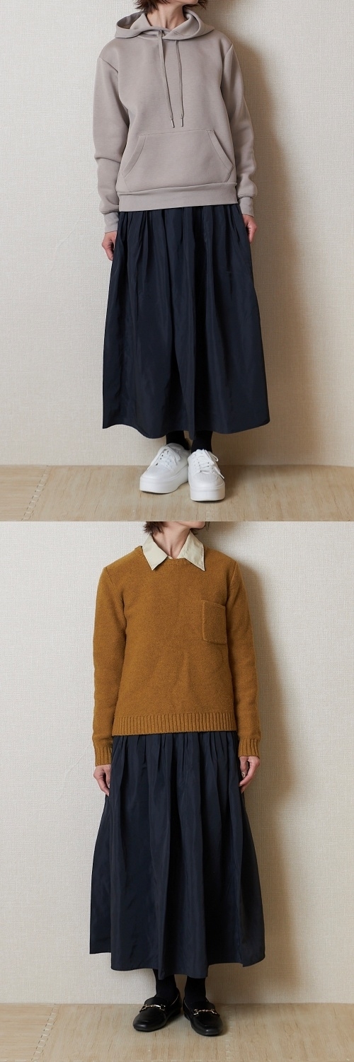 ユニクロの「ボリュームギャザースカート」