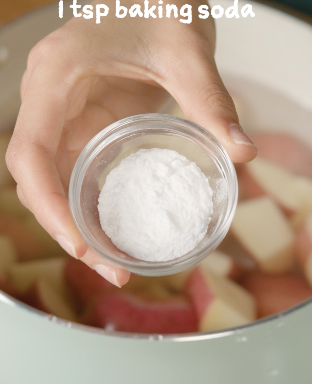  "1 tsp baking soda."