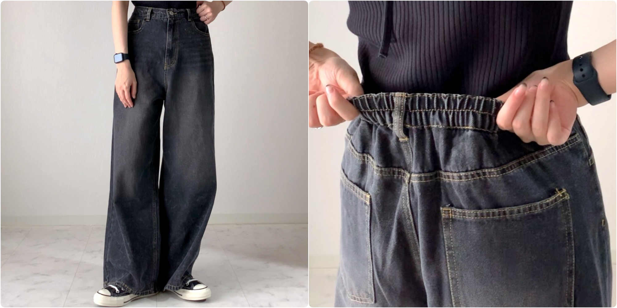 ダメージデニム ジーンズ しまむら M 70 ノンストレッチ ダメージ