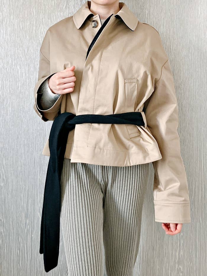 ZARA コントラストカラー襟付きジャケット ZW COLLECTION ZW 