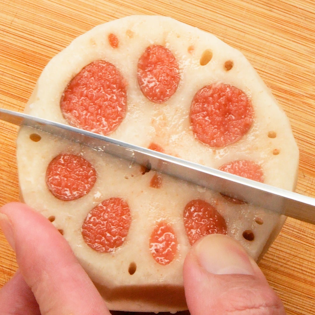 超簡単絶品おつまみ♡れんこん明太子揚げ レシピ・作り方｜Tasty