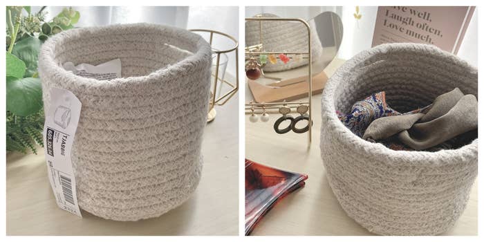 イケア「TJABBIG シャッビグバスケット, ナチュラル」