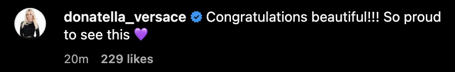  "Congratulations beautiful!!!! So proud to see this ?"