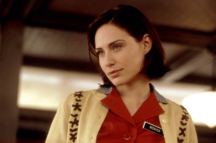 Person in a diner uniform with a 