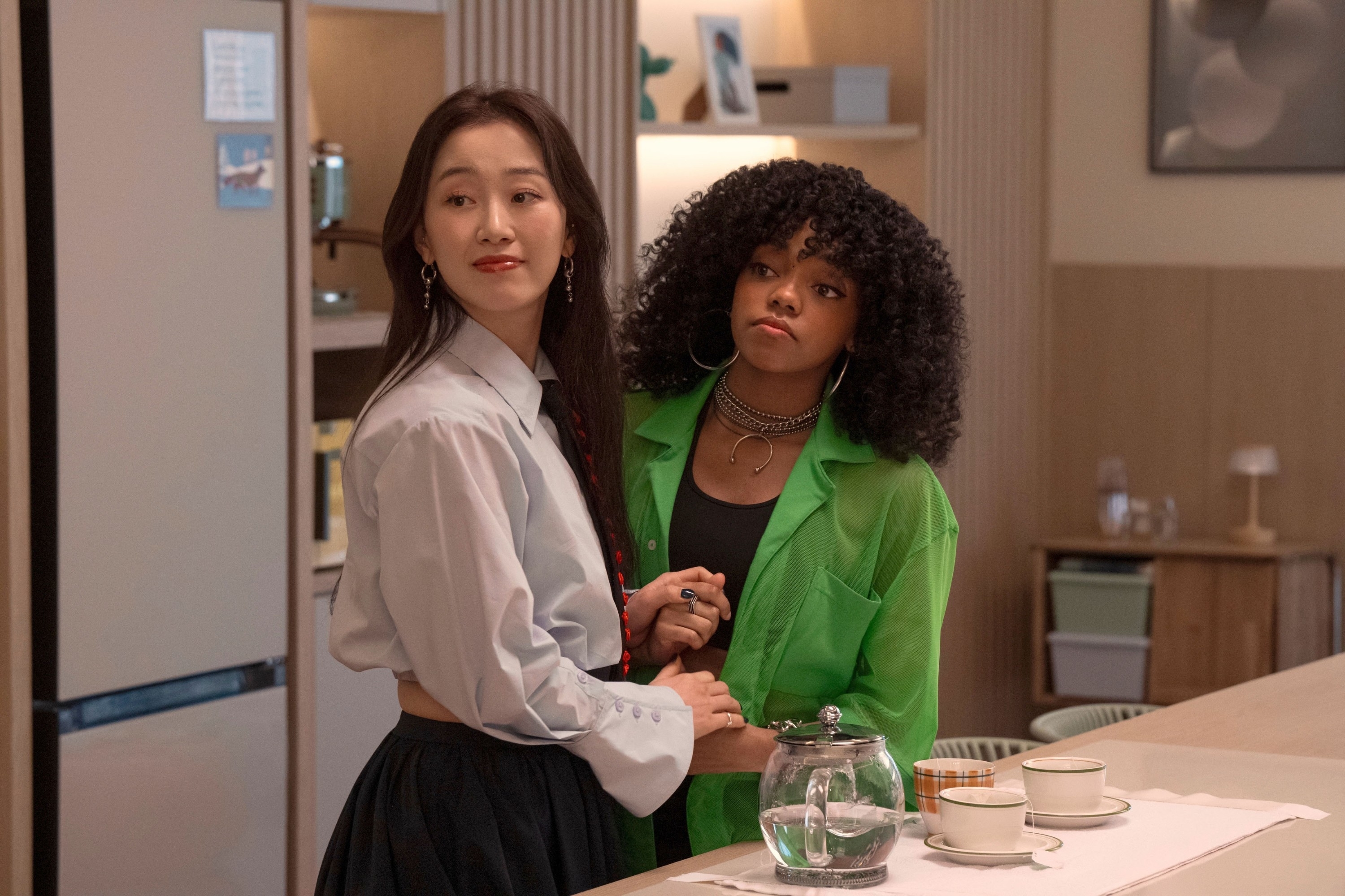 Gia Kim and Regan Aliyah in Season 2 of &quot;XO, Kitty.&quot;