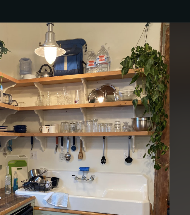 Screenshot of a Reddit post showing a vintage farmhouse cast iron sink, described as 100 years old and recently refinished
