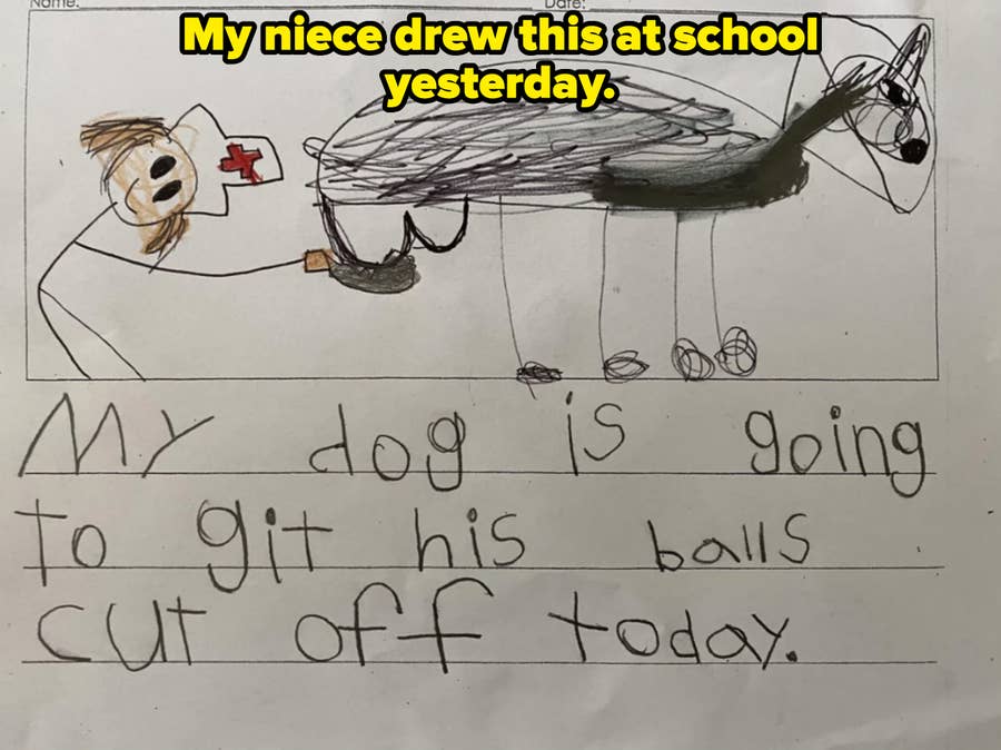 funny children's drawing