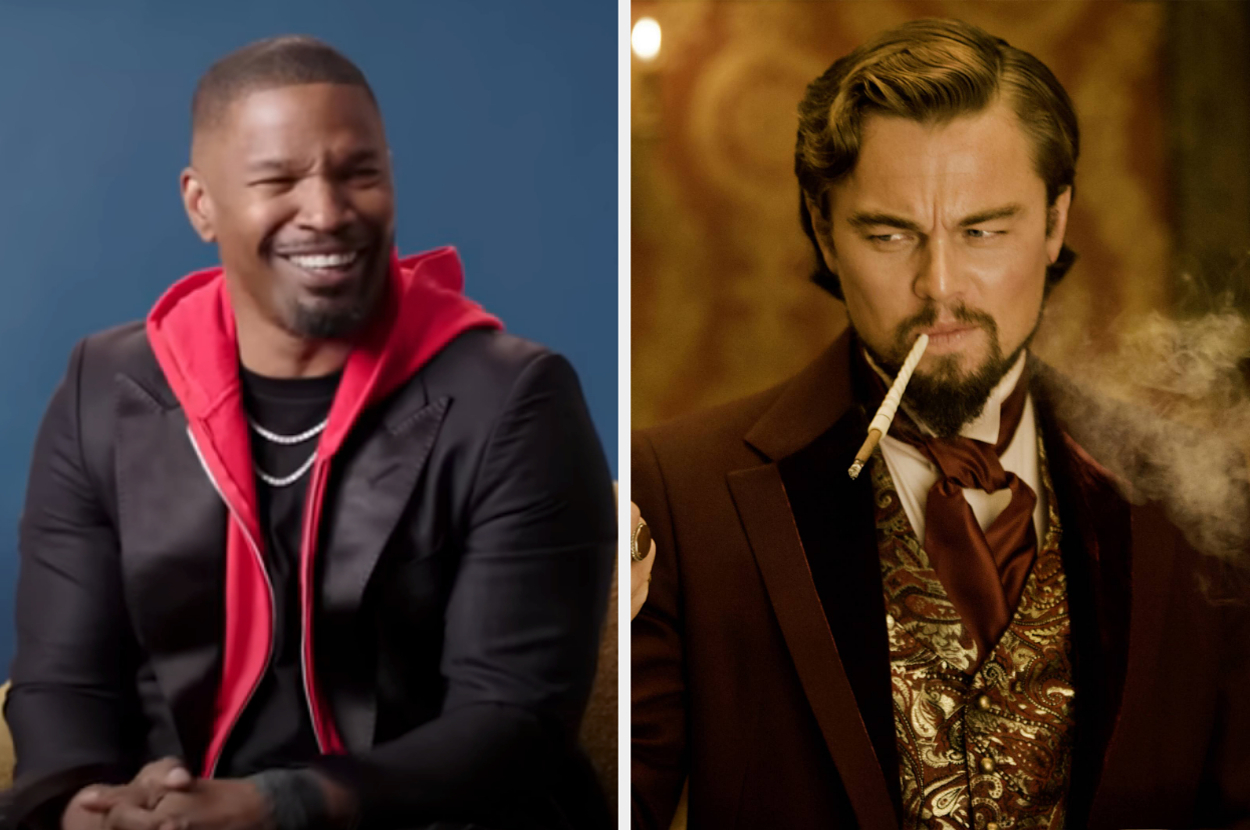 Jamie Foxx And Samuel L. Jackson Gave Leonardo DiCaprio A Pep Talk After He Continuously Called "Cut!" On "Django Unchained" Set For His N-Word Use