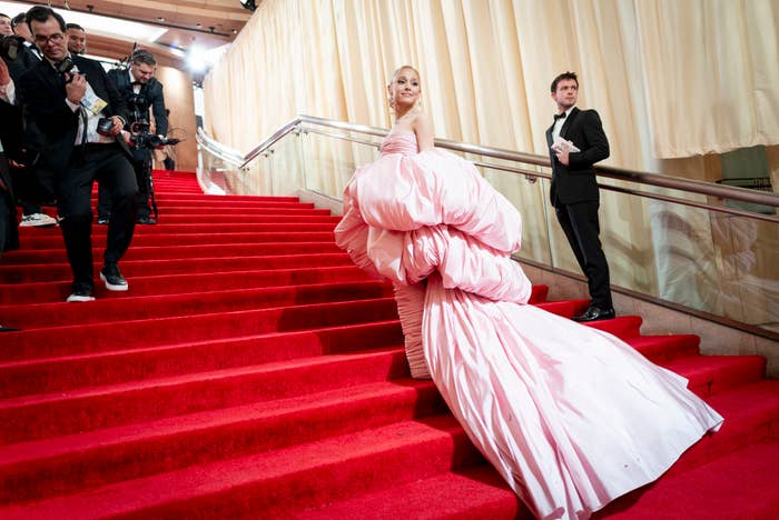 strapless open back dress Blake Lively Burgundy Halter Celebrity Prom Dress Cannes Film Festival main image 0