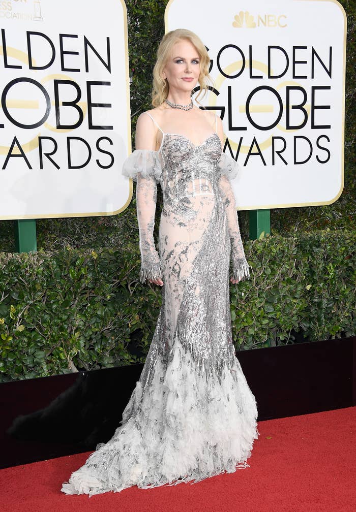 Nicole Kidman's 2004 Golden Globes Look Was Train Wreck Nicole Kidman's 2004 Golden Globes Look Was Train Wreck