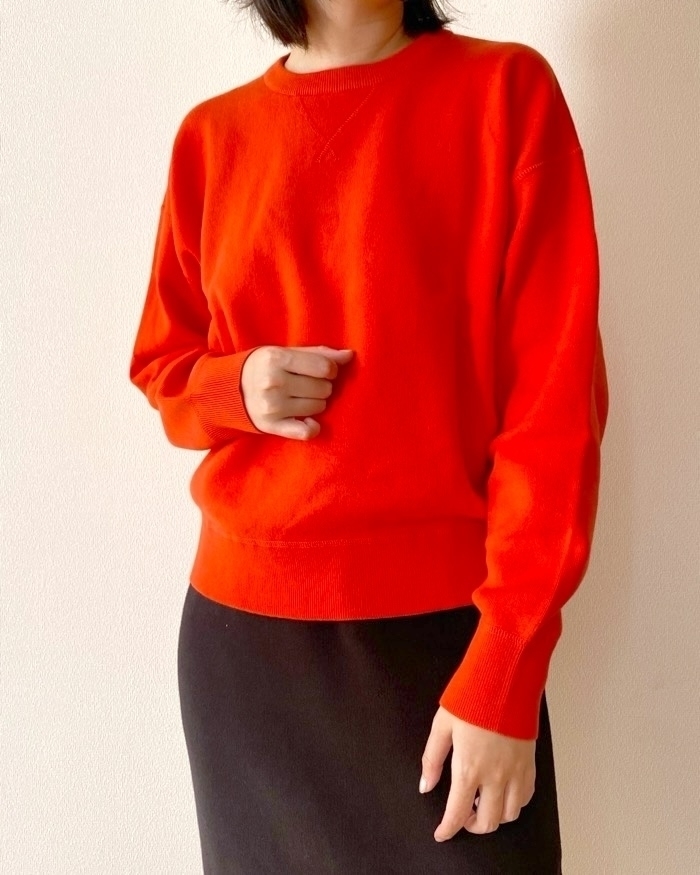 新品❤️archivio クルーネックセーター オレンジ 新品❤️archivio クルーネックセーター オレンジ オレンジ系