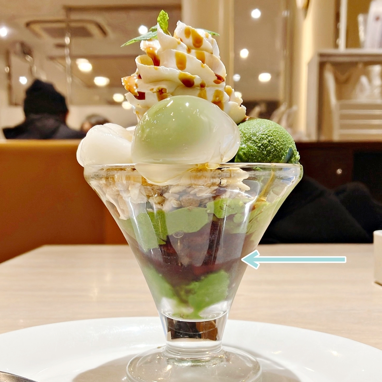 パルフェ♡さま　専用 デニーズの「てんこ盛りパフェ」抹茶が濃厚でうんまい〜！アイスや白玉