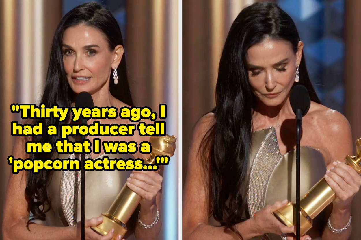 After 45 Years, Demi Moore Just Won Her First Major Award For Acting, And Her Speech Moved People To Tears