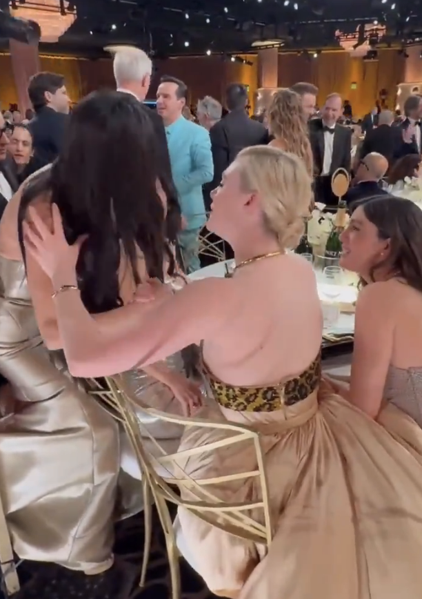 Demi Moore turned towards Kylie Jenner while in conversation with Elle Fanning