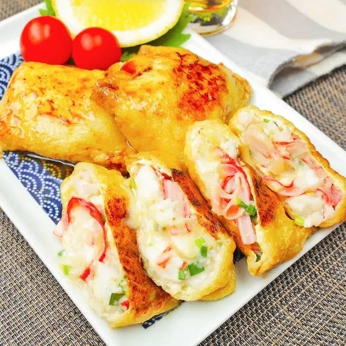 詰めて焼くだけの簡単激ウマおかず♡油揚げ料理3選 レシピ・作り方|Tasty