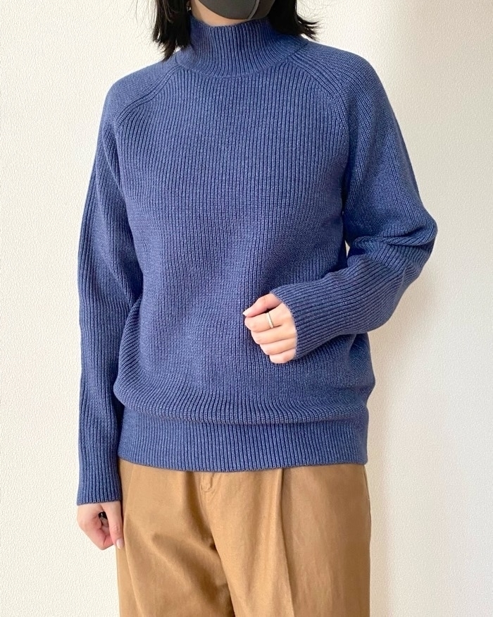 NYコレクション 定価6万 マフラーデザイン メリノウール100ニット