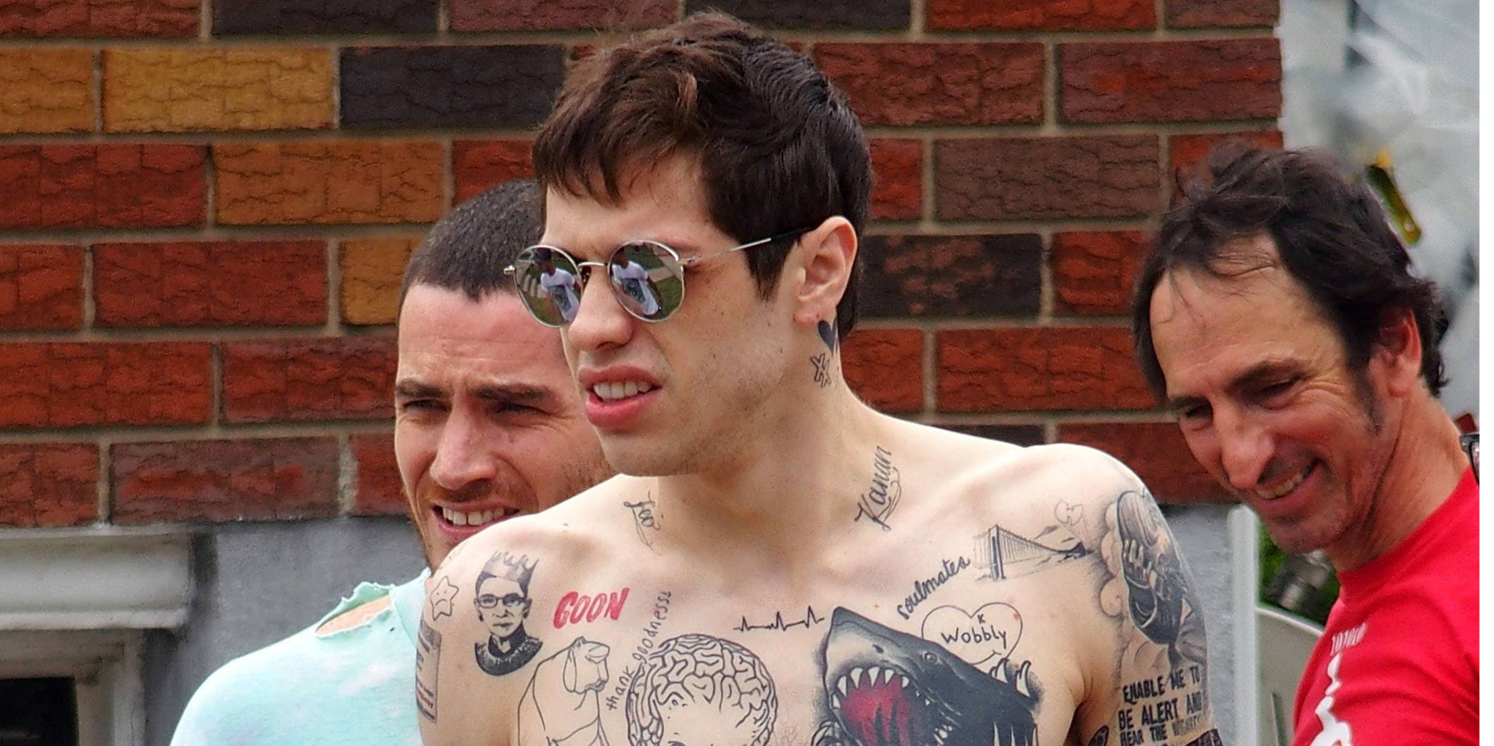 Pete Davidson With and Without Tattoos