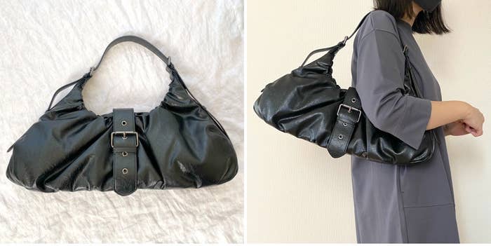 ZARA】デザインも収納力も最高〜！ヘビロテ確定の「高見えバッグ」肩 