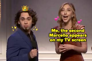 Marcello Hernandes and Heidi Gardner