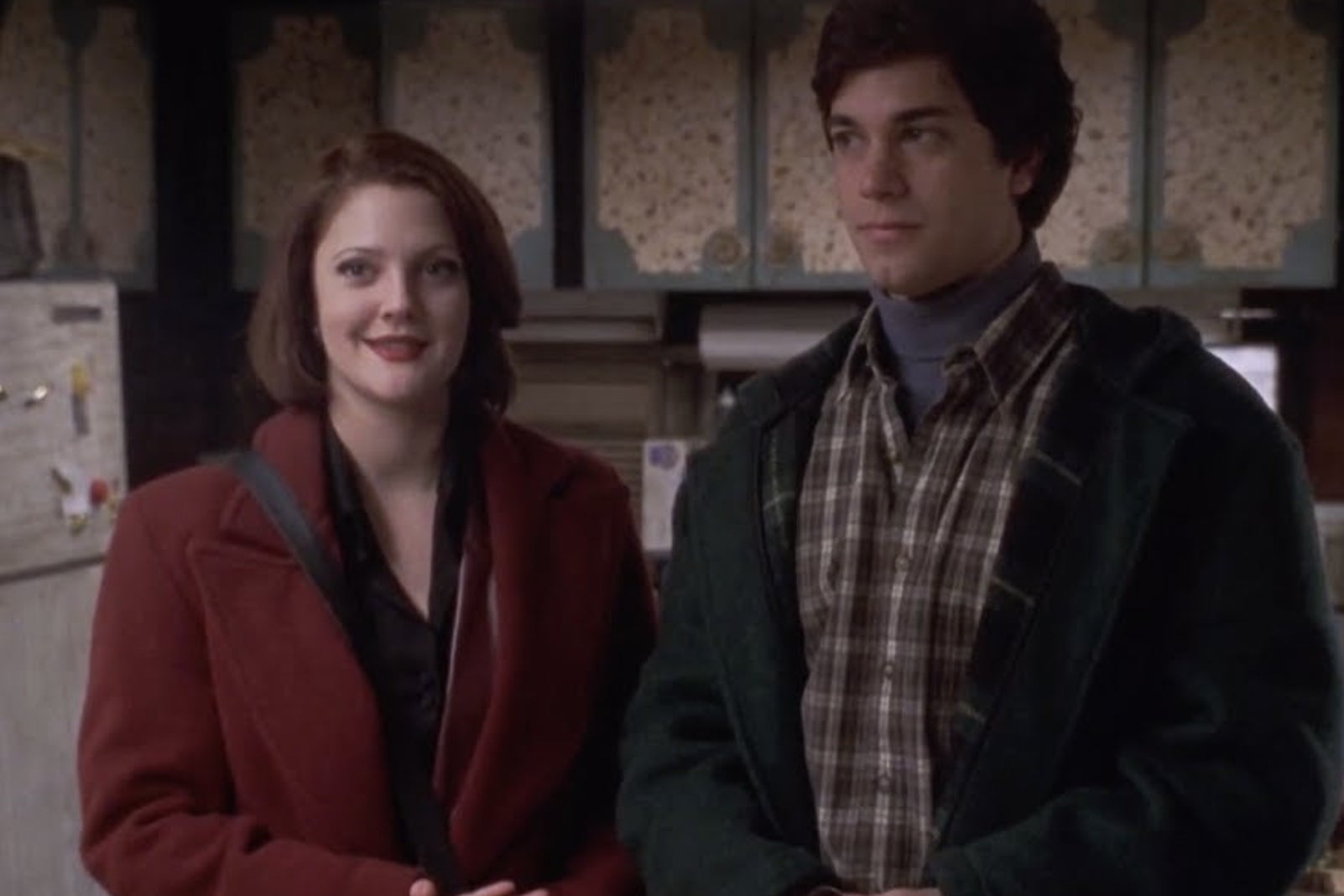 Drew Barrymore and Adam Garcia in their roles in Riding in Cars with Boys