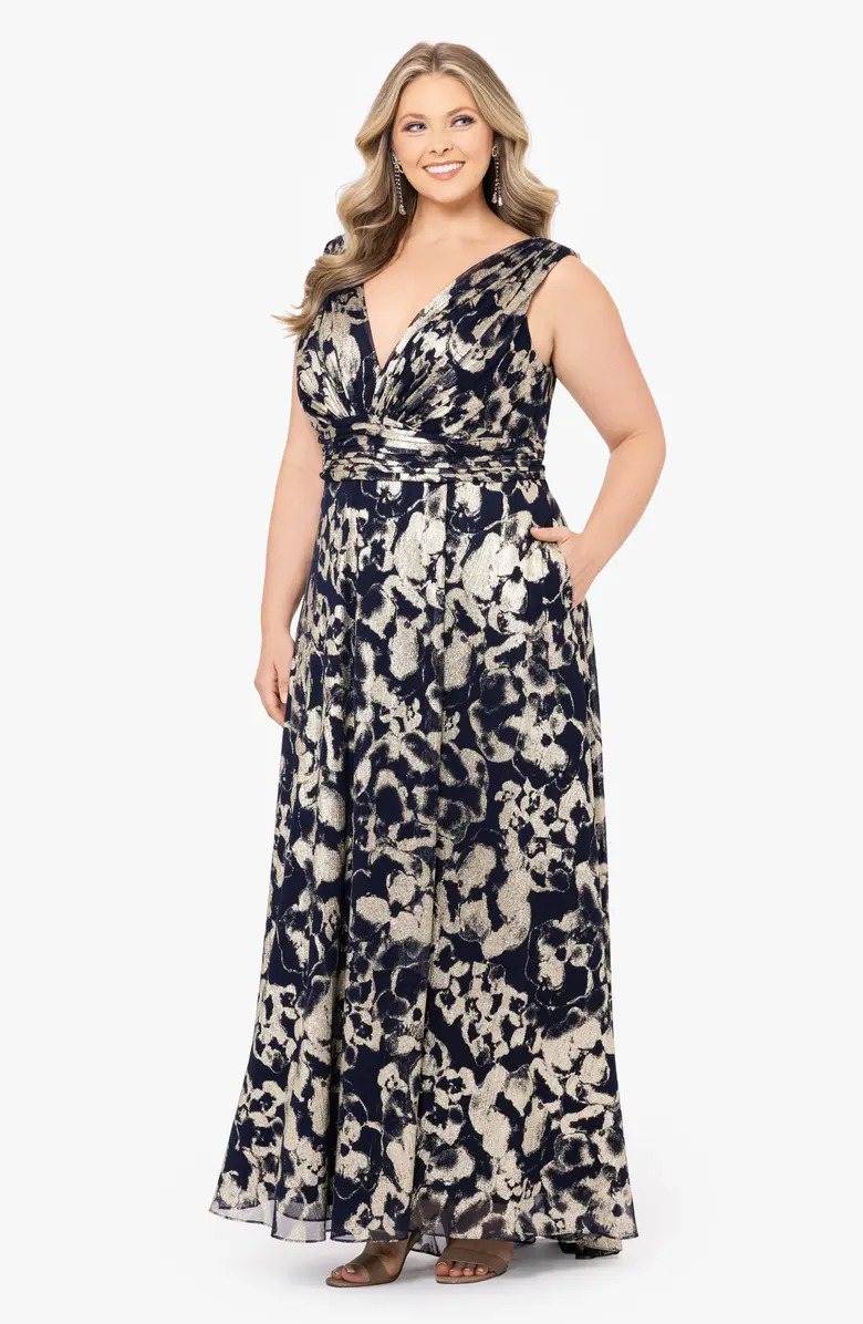 Model wearing the gown