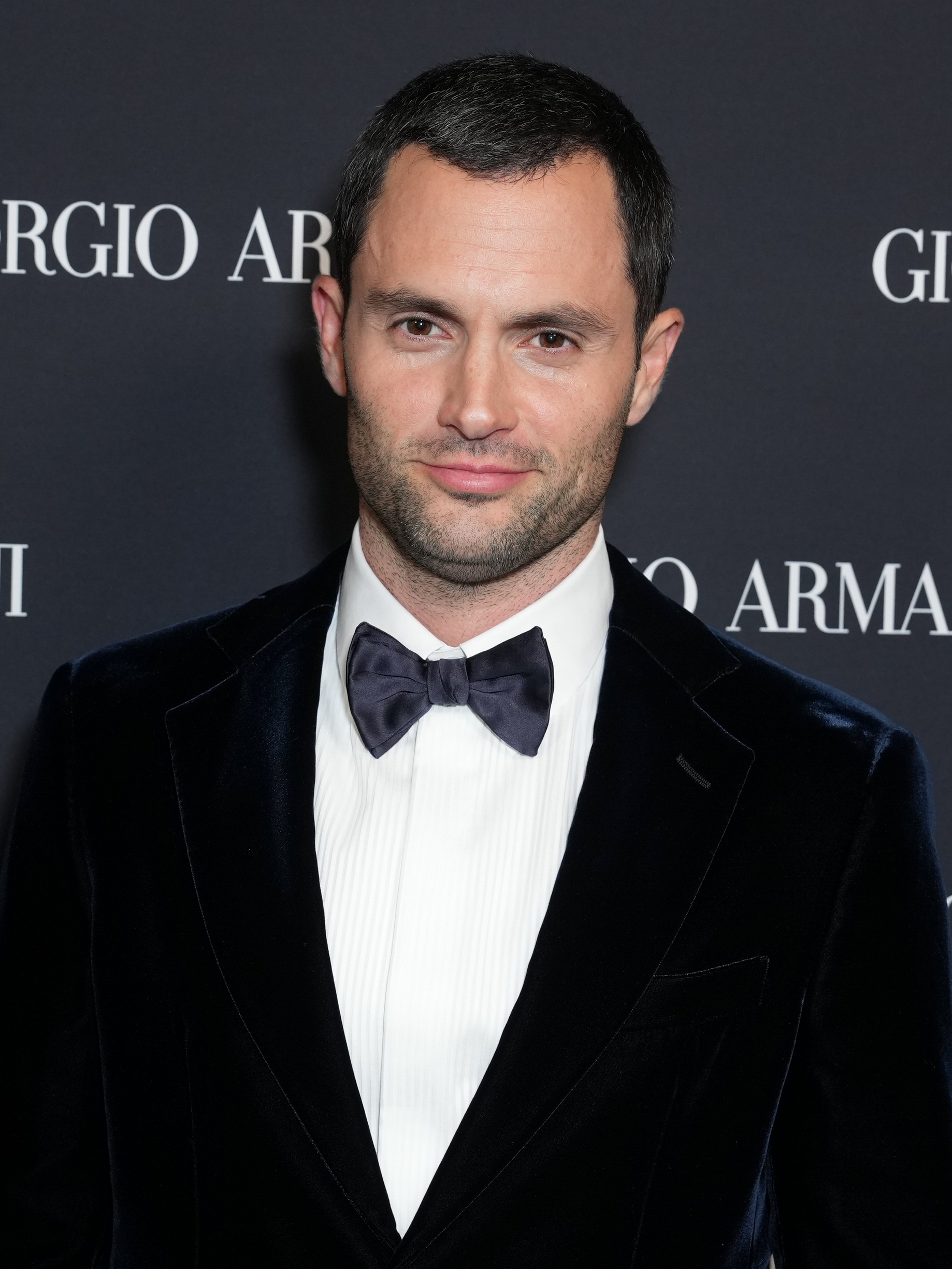 Penn Badgley on the red carpet.