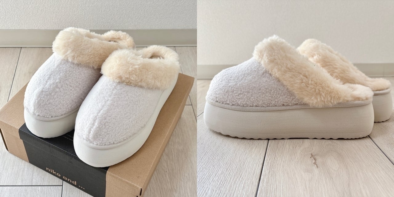 ニコアンドの「ふわもこシューズ」がUGGみたいで可愛い！5500円→2200