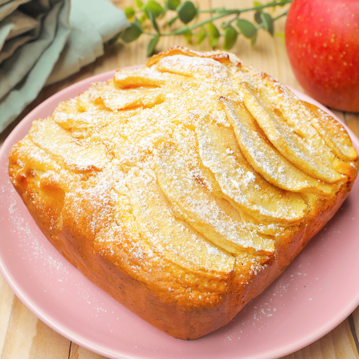 りんご*サマ りんごを重ねて焼くだけフライパンで作れる絶品おやつ！アップルパイ