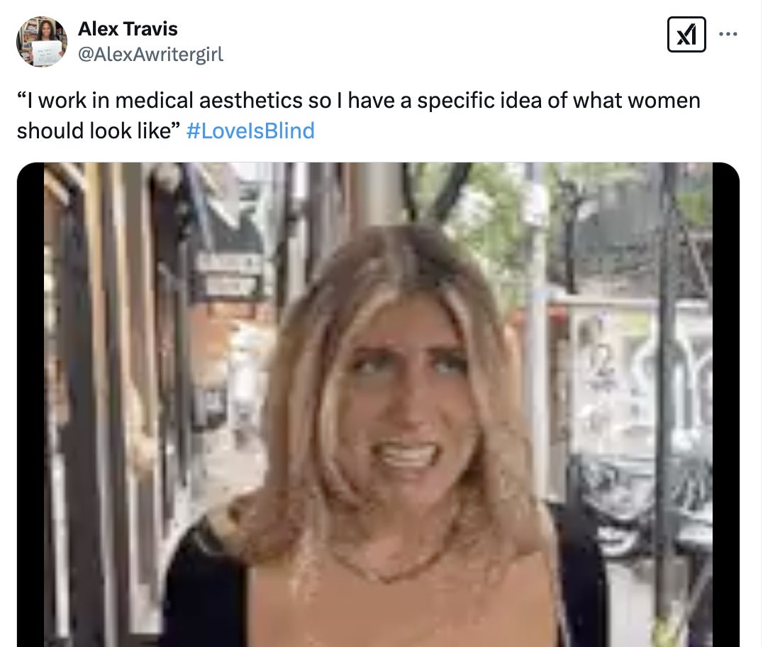 "I work in medical aesthetics so I have a specific idea of what women should look like" #LoveIsBlind