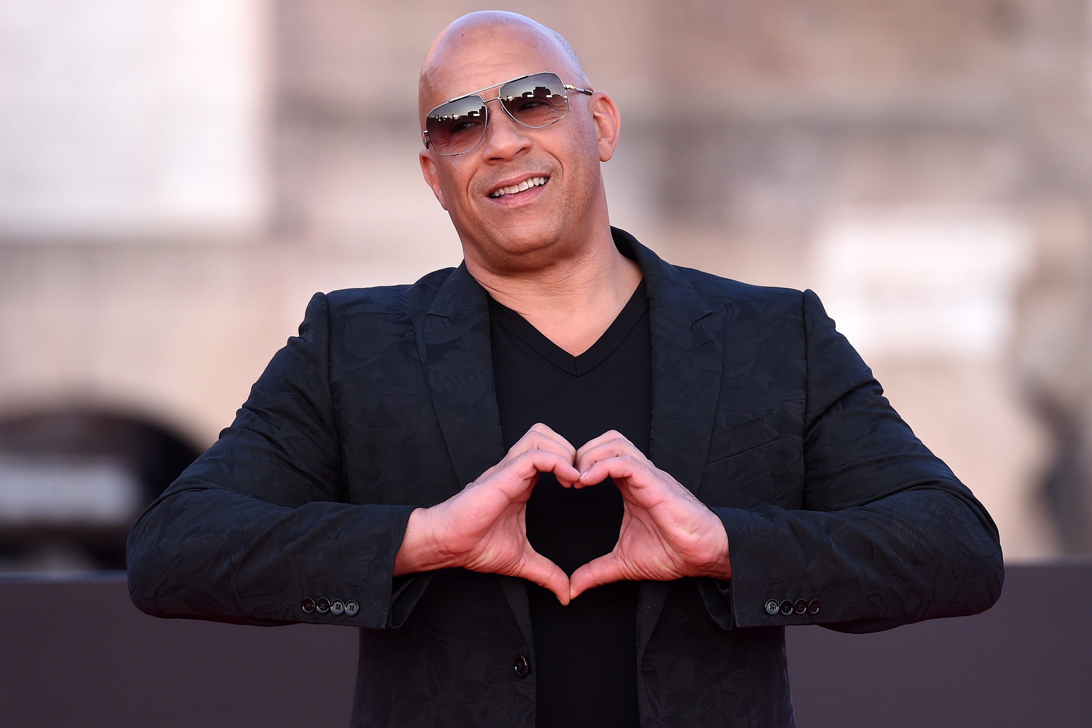 Vin Diesel on the red carpet.