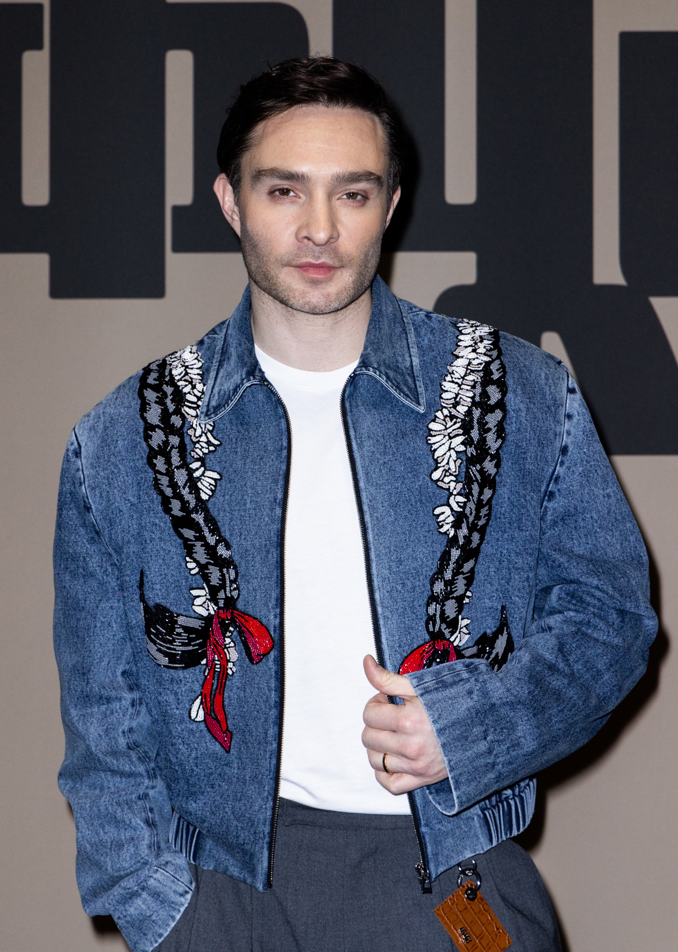 Ed Westwick on the red carpet.
