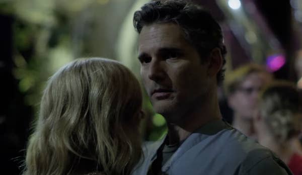 Eric Bana and Connie Britton dance together in Dirty John