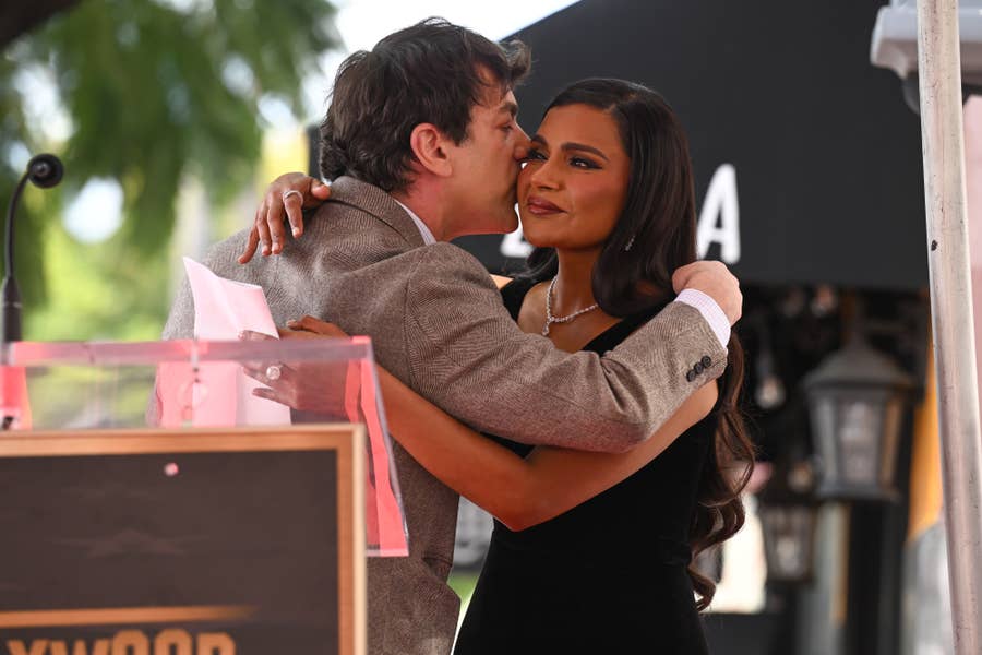 B.J. Novak Joined Mindy Kaling On Hollywood Walk Of Fame