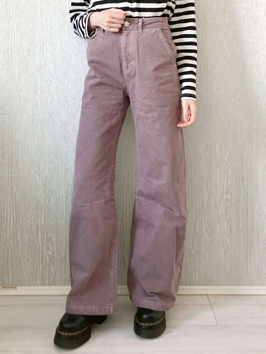 ZARA ワイドレッグフェイドエフェクト パンツ（ZARA ワイドレッグ 