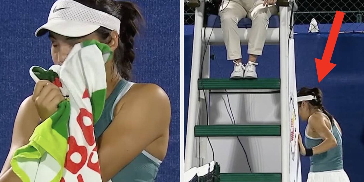Tennis Star Emma Raducanu Broke Down In Tears And Hid Midway Through A Match After Spotting A “Fixated” Suspected Stalker In The Crowd, And It’s Seriously Disturbing